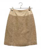 LOUIS VUITTONルイ ヴィトン）の古着「ウール・モヘアスカート」｜アイボリー
