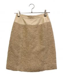 LOUIS VUITTON（ルイ ヴィトン）の古着「ウール・モヘアスカート」｜アイボリー