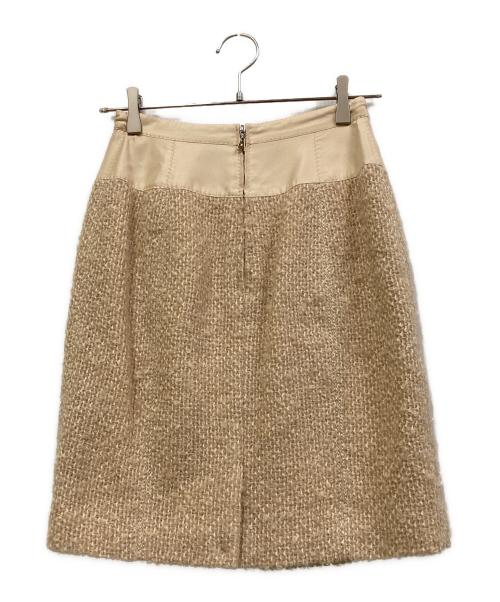 LOUIS VUITTON（ルイ ヴィトン）LOUIS VUITTON (ルイ ヴィトン) ウール・モヘアスカート アイボリー サイズ:SIZE 36の古着・服飾アイテム