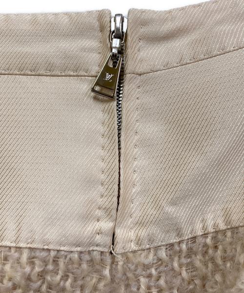 LOUIS VUITTON（ルイ ヴィトン）LOUIS VUITTON (ルイ ヴィトン) ウール・モヘアスカート アイボリー サイズ:SIZE 36の古着・服飾アイテム