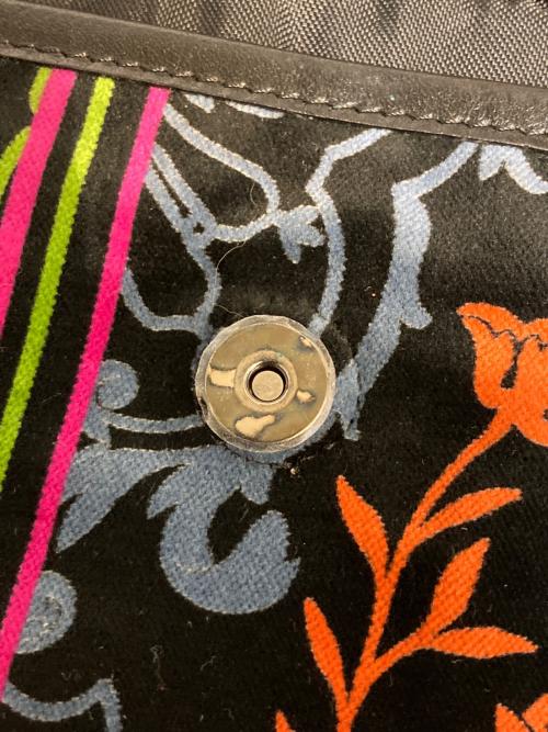 LONGCHAMP（ロンシャン）LONGCHAMP (ロンシャン) 総柄ベロアトート ブラック サイズ:表記なしの古着・服飾アイテム