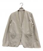 SOEJUソージュ）の古着「ノーカラージャケット」｜ベージュ