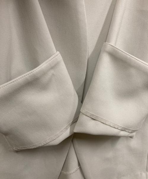 SOEJU（ソージュ）SOEJU (ソージュ) ノーカラージャケット ベージュ サイズ:Lの古着・服飾アイテム