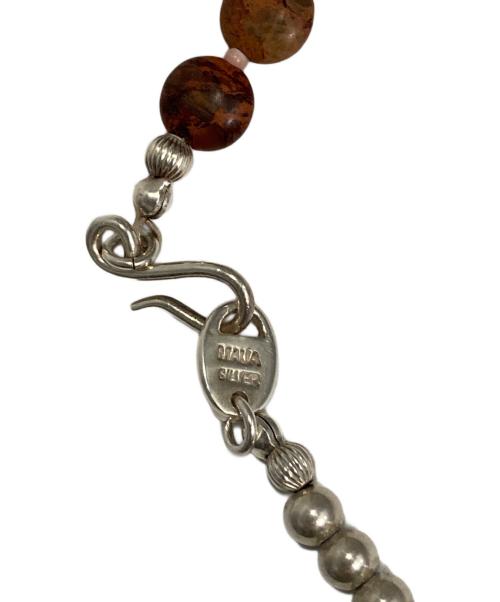 MAUA JEWELRY（マウア ジュエリー）MAUA JEWELRY (マウア ジュエリー) Brown I.stone necklace ブラウン×シルバー サイズ:表記なしの古着・服飾アイテム
