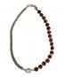 MAUA JEWELRY (マウア ジュエリー) Brown I.stone necklace ブラウン×シルバー サイズ:表記なし：8000円