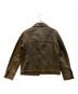 GAP (ギャップ) 00sカウレザージップブルゾン ブラウン サイズ:SIZE XS：14000円