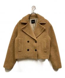 theory（セオリー）の古着「TEDDY FLEECE ボアPコート」｜ベージュ