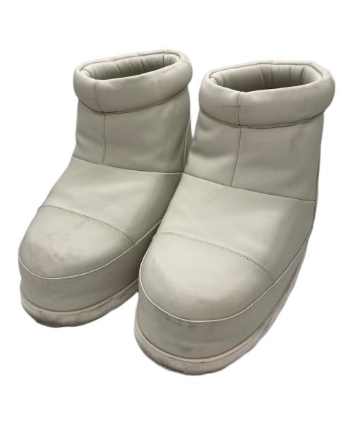 ALM（アルム）ALM (アルム) MOZU LEATHER BOOTS ベージュ サイズ:表記無し。実寸参照の古着・服飾アイテム