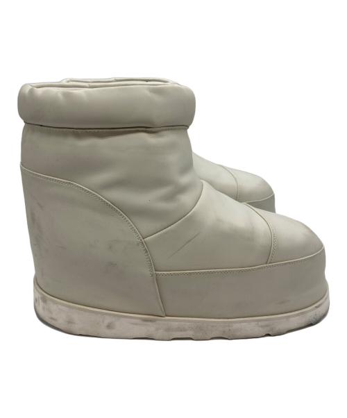 ALM（アルム）ALM (アルム) MOZU LEATHER BOOTS ベージュ サイズ:表記無し。実寸参照の古着・服飾アイテム