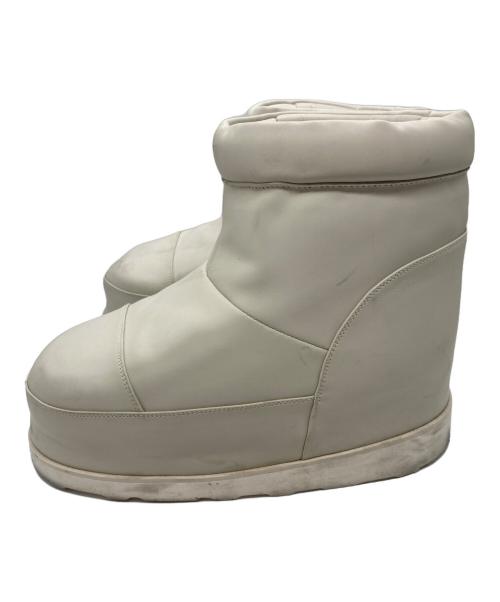 ALM（アルム）ALM (アルム) MOZU LEATHER BOOTS ベージュ サイズ:表記無し。実寸参照の古着・服飾アイテム