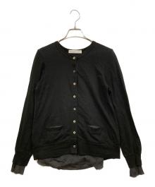sacai luck（サカイラック）の古着「切替ドッキングカーディガン」｜ブラック