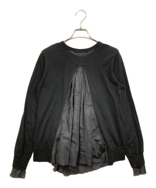 sacai luck（サカイラック）sacai luck (サカイラック) 切替ドッキングカーディガン ブラック サイズ:SIZE 2の古着・服飾アイテム