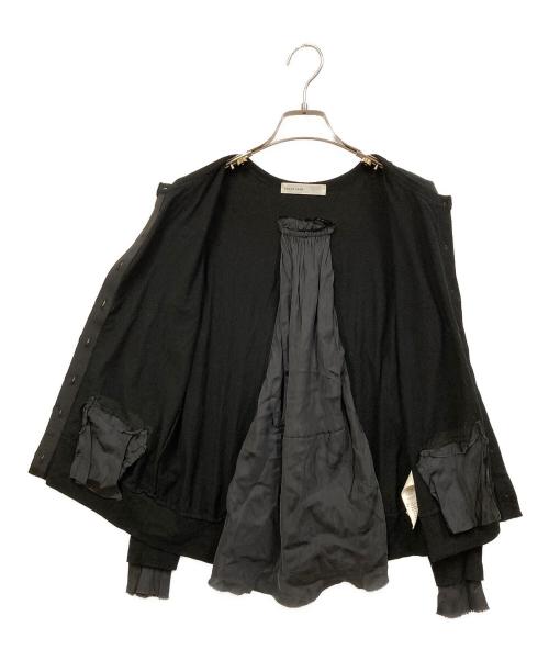 sacai luck（サカイラック）sacai luck (サカイラック) 切替ドッキングカーディガン ブラック サイズ:SIZE 2の古着・服飾アイテム