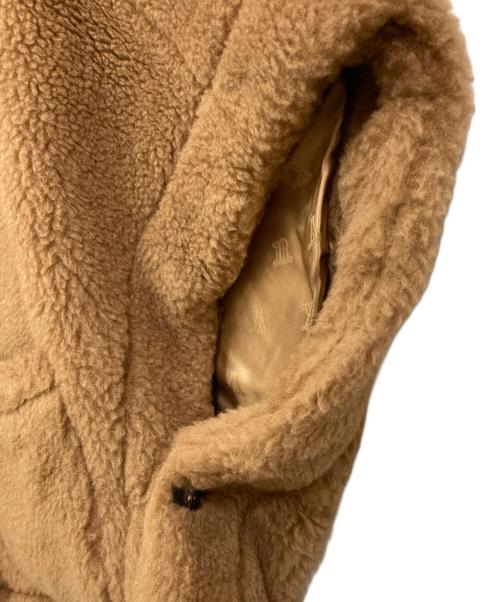 MaxMara（マックスマーラ）MaxMara (マックスマーラ) NEWTERZO TEDDY テディベア ケープボアケープ キャメル サイズ:Sの古着・服飾アイテム