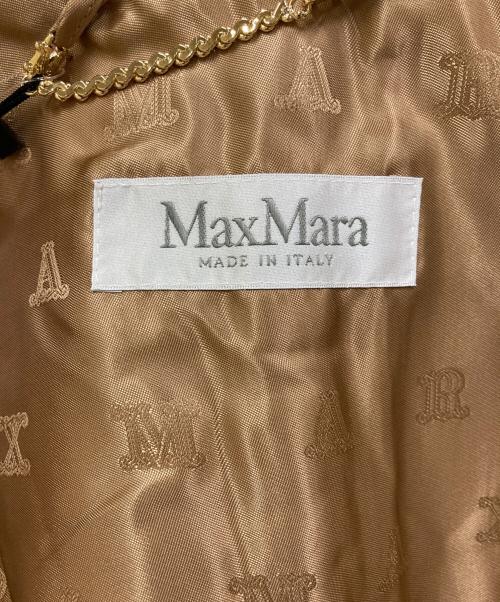 MaxMara（マックスマーラ）MaxMara (マックスマーラ) NEWTERZO TEDDY テディベア ケープボアケープ キャメル サイズ:Sの古着・服飾アイテム