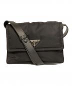 PRADAプラダ）の古着「スモールパデットRe－Nylon ショルダーバック」｜ブラック