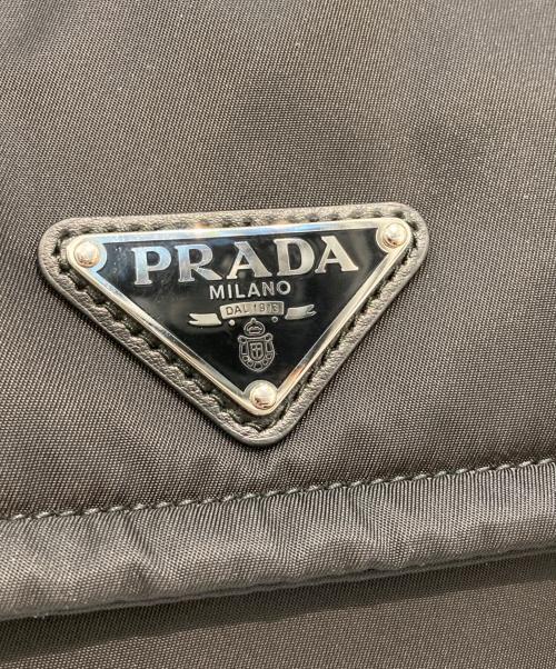 PRADA（プラダ）PRADA (プラダ) スモールパデットRe－Nylon ショルダーバック ブラックの古着・服飾アイテム