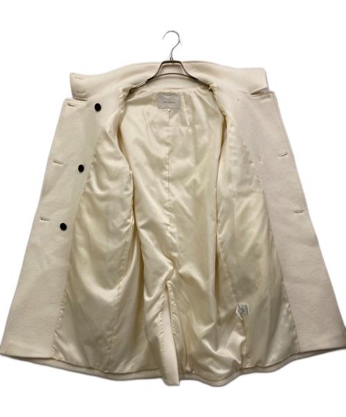 nano・universe（ナノ・ユニバース）nano・universe (ナノ・ユニバース) 24AW PECOLAMBウールカシミヤスタンドカラーコート ホワイト サイズ:Sの古着・服飾アイテム