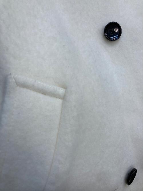 nano・universe（ナノ・ユニバース）nano・universe (ナノ・ユニバース) 24AW PECOLAMBウールカシミヤスタンドカラーコート ホワイト サイズ:Sの古着・服飾アイテム