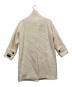 nano・universe (ナノ・ユニバース) 24AW PECOLAMBウールカシミヤスタンドカラーコート ホワイト サイズ:S：10000円