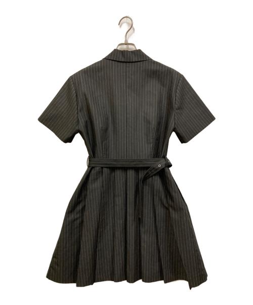 moussy（マウジー）moussy (マウジー) BLAZER PLEATS ミニドレス グレー サイズ:2の古着・服飾アイテム