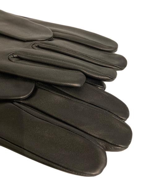 HERMES（エルメス）HERMES (エルメス) ミニドッグ・アノー/ラムスキングローブ ブラックの古着・服飾アイテム