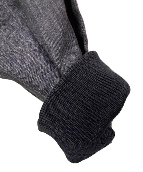 ERMENEGILDO ZEGNA（エルメネジルド・ゼニア）ERMENEGILDO ZEGNA (エルメネジルド・ゼニア) リネンMA-1ジャケット インディゴ サイズ:50の古着・服飾アイテム