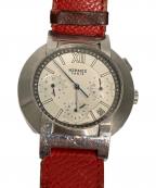 HERMESエルメス）の古着「ノマード クロノグラフ」｜シルバー×レッド