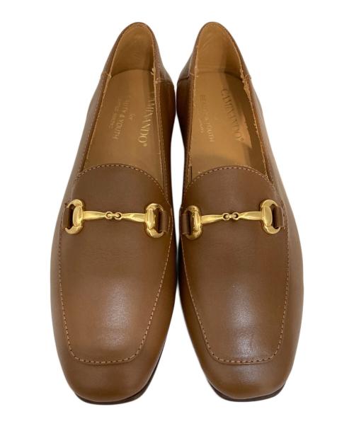 Caminando（カミナンド）Caminando (カミナンド) BEAUTY&YOUTH (ビューティーアンドユース) BEAUTY&YOUTH別注ビットローファー ブラウン サイズ:SIZE 38の古着・服飾アイテム