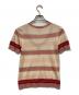 LOUIS VUITTON (ルイ ヴィトン) S/S モノグラム・ボーダーニット ホワイト×レッド サイズ:M：4000円