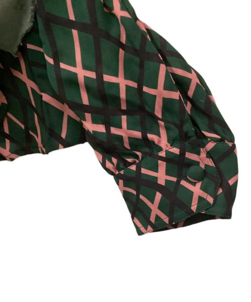 GUCCI（グッチ）GUCCI (グッチ) シルクボウタイブラウス グリーン サイズ:40の古着・服飾アイテム