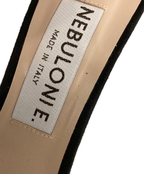 NEBULONIE（ネブローニ）NEBULONIE (ネブローニ) ビジューストラップパンプス ブラック サイズ:SIZE 37.5の古着・服飾アイテム