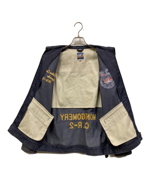 HOUSTON（ヒューストン）HOUSTON (ヒューストン) WASHED CORDUROY FFA JACKET/ファーマーズジャケット パープル サイズ:Mの古着・服飾アイテム