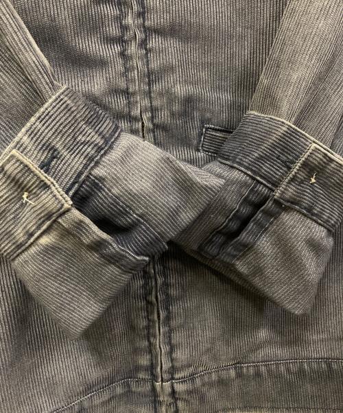 HOUSTON（ヒューストン）HOUSTON (ヒューストン) WASHED CORDUROY FFA JACKET/ファーマーズジャケット パープル サイズ:Mの古着・服飾アイテム
