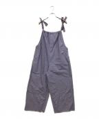 l'atelier du savonアトリエドゥサボン）の古着「ギンガムチェックサロペット」｜ブルー×ホワイト