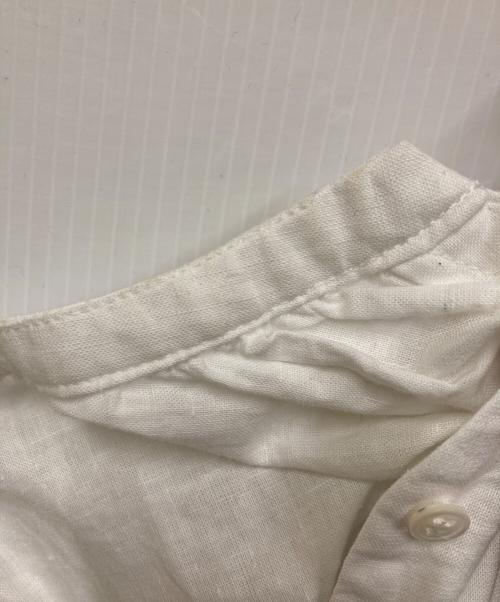 l'atelier du savon（アトリエドゥサボン）l'atelier du savon (アトリエドゥサボン) ひまわり刺繍リネン混ワンピース ホワイト サイズ:FREEの古着・服飾アイテム