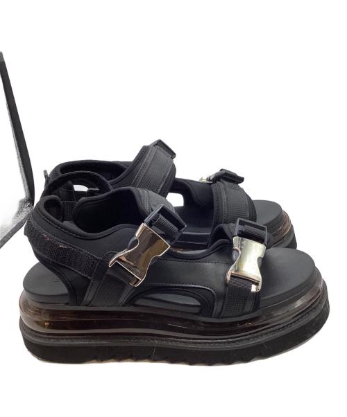 HARE（ハレ）HARE (ハレ) ベルトシャークソール サンダル ブラック サイズ:Lの古着・服飾アイテム
