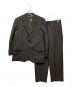 BROOKS BROTHERSブルックスブラザーズ）の古着「3B ピンストライプシングルスーツ セットアップ」｜チャコールグレー