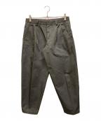 KOLORカラー）の古着「タックパンツ」｜グレー