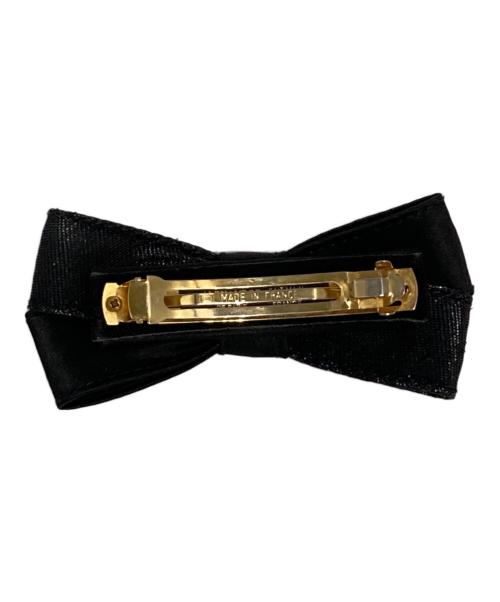 ALEXANDRE de Paris（アレクサンドルドゥパリ）ALEXANDRE de Paris (アレクサンドルドゥパリ) リボンヘアクリップ ブラックの古着・服飾アイテム