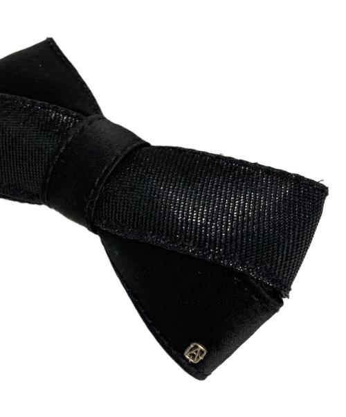 ALEXANDRE de Paris（アレクサンドルドゥパリ）ALEXANDRE de Paris (アレクサンドルドゥパリ) リボンヘアクリップ ブラックの古着・服飾アイテム