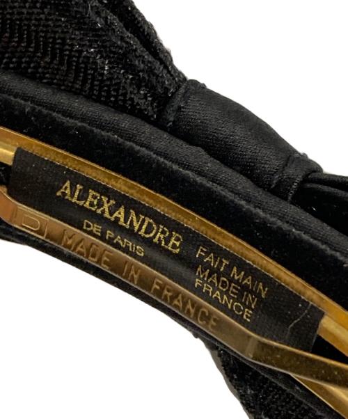ALEXANDRE de Paris（アレクサンドルドゥパリ）ALEXANDRE de Paris (アレクサンドルドゥパリ) リボンヘアクリップ ブラックの古着・服飾アイテム