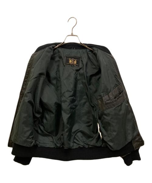 DELUXE（デラックス）Deluxe (デラックス) カウレザーボンバージャケット ブラック サイズ:SIZE Lの古着・服飾アイテム