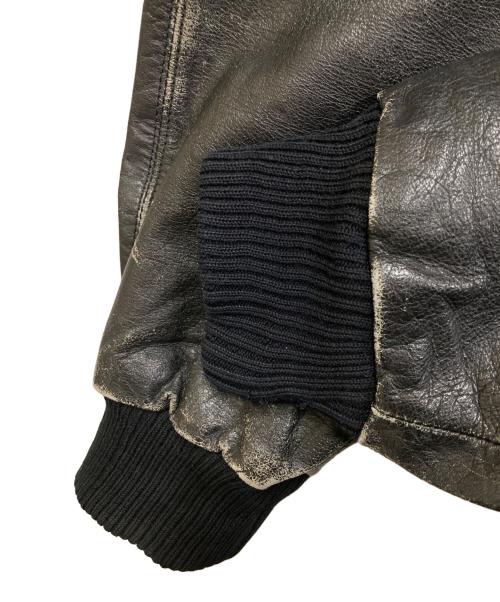 DELUXE（デラックス）Deluxe (デラックス) カウレザーボンバージャケット ブラック サイズ:SIZE Lの古着・服飾アイテム