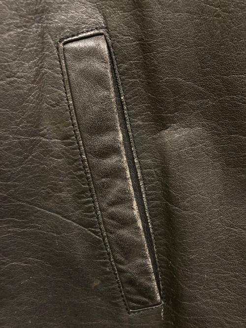 DELUXE（デラックス）Deluxe (デラックス) カウレザーボンバージャケット ブラック サイズ:SIZE Lの古着・服飾アイテム