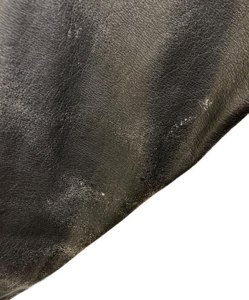 DELUXE（デラックス）Deluxe (デラックス) カウレザーボンバージャケット ブラック サイズ:SIZE Lの古着・服飾アイテム