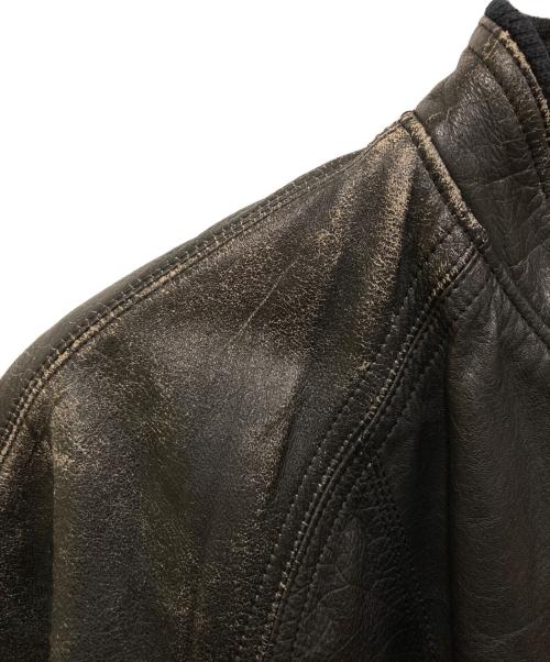 DELUXE（デラックス）Deluxe (デラックス) カウレザーボンバージャケット ブラック サイズ:SIZE Lの古着・服飾アイテム