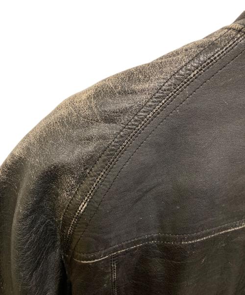 DELUXE（デラックス）Deluxe (デラックス) カウレザーボンバージャケット ブラック サイズ:SIZE Lの古着・服飾アイテム