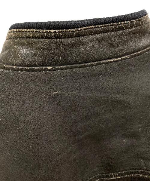 DELUXE（デラックス）Deluxe (デラックス) カウレザーボンバージャケット ブラック サイズ:SIZE Lの古着・服飾アイテム