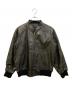 Deluxe（デラックス）の古着「カウレザーボンバージャケット」｜ブラック